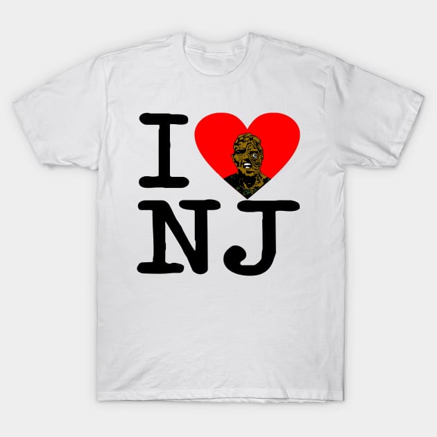 I Love NJ (Toxie) T-Shirt by BradyRain